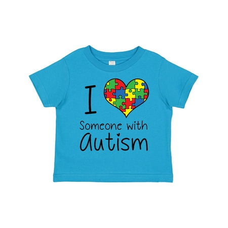 Inktastic I Heart Someone with Autism Gift Toddler Boy or Toddler Girl T-Shirt