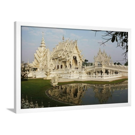 The White Temple (Wat Rong Khun), Ban Rong Khun, Chiang Mai, Thailand, Southeast Asia, Asia Framed Print Wall Art By Jochen Schlenker