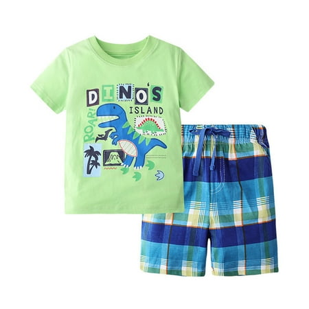 Boy Clothes Outfit Set Toddler Boys Short Sleeve Cartoon Dinosaur Prints T Shirt Tops Shorts Child Kids Outfits
Boy Clothes Outfit Set Toddler Boys Short Sleeve Cartoon Dinosaur Prints T Shirt Tops Shorts Child Kids Outfits