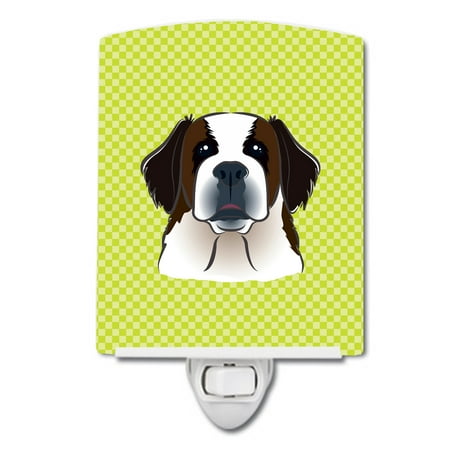 Caroline s Treasures BB1308CNL Checkerboard Lime Green Saint Bernard Ceramic Night Light 6x4x3 multicolor
Caroline s Treasures BB1308CNL Checkerboard Lime Green Saint Bernard Ceramic Night Light 6x4x3 multicolor