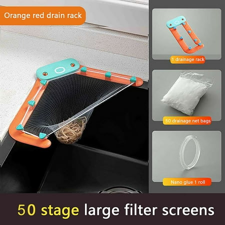 Huachen Sink Strainers Baske For Sink-Drain For Kitchen Food Waste Leftover Garbage (1 Holder + 50 PCS Filters+Suction Cups)
Huachen Sink Strainers Baske For Sink-Drain For Kitchen Food Waste Leftover Garbage (1 Holder + 50 PCS Filters+Suction Cups)