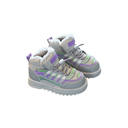 Fangasis Kids Snow Boot Faux Fur Winter Boots Lace Up Ankle Booties Girls Warm Bootie Sport Non-Slip Plush Lined High Top Sneakers Gray 2.5Y
Fangasis Kids Snow Boot Faux Fur Winter Boots Lace Up Ankle Booties Girls Warm Bootie Sport Non-Slip Plush Lined High Top Sneakers Gray 2.5Y