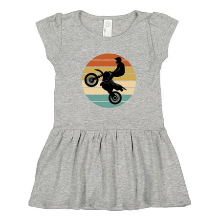 Inktastic Dirt Biking Motocross Retro Gift Toddler Girl Dress