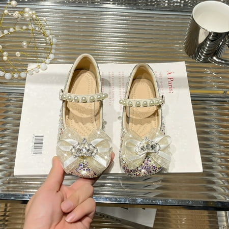 Girl‘s Crystal Shoes High Heel Spring and Autumn New Bow Children‘s Soft Sole Shoes Little Girl‘s Shoes
Girl‘s Crystal Shoes High Heel Spring and Autumn New Bow Children‘s Soft Sole Shoes Little Girl‘s Shoes