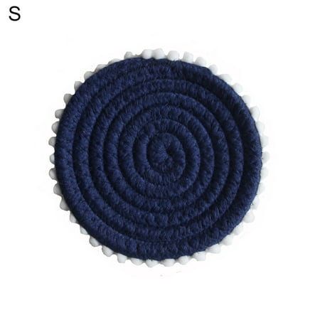 Farfi Coaster Eco-friendly Wear Resistant Cotton Rope Heat-insulated Placement Mat for Home (Blue S)
Farfi Coaster Eco-friendly Wear Resistant Cotton Rope Heat-insulated Placement Mat for Home (Blue S)