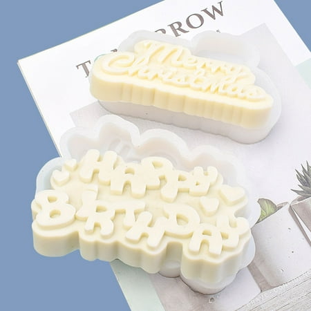 Happy Birthday Xmas Silicone Moulds Two Styles Letter Cake Silicone Molds for DIY Crafts Candy Desserts
Happy Birthday Xmas Silicone Moulds Two Styles Letter Cake Silicone Molds for DIY Crafts Candy Desserts