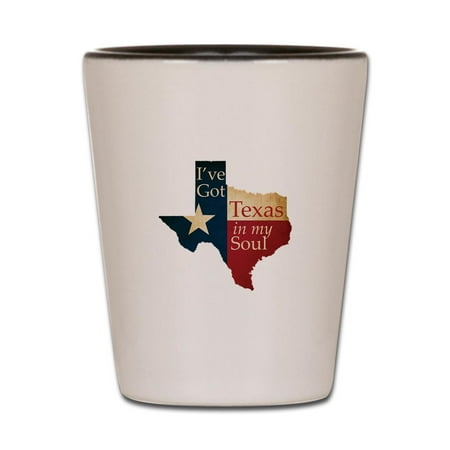 CafePress - Texas In My Soul - White/Black Shot Glass Unique and Funny Shot Glass
CafePress - Texas In My Soul - White/Black Shot Glass Unique and Funny Shot Glass