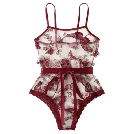 Tangnade Lingerie For Womens Pajamas Butterfly Embroidery Lingerie Women Underwear Sleepwear Bodysuit Jumpsuit Teddy
Tangnade Lingerie For Womens Pajamas Butterfly Embroidery Lingerie Women Underwear Sleepwear Bodysuit Jumpsuit Teddy