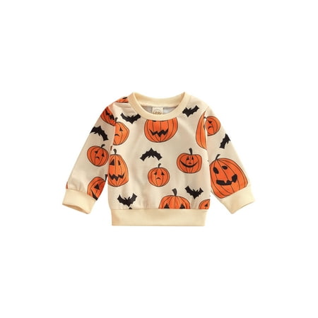 Calsunbaby Kids Toddler Boys Girls Halloween Sweatshirt Long Sleeve Crew Neck Pumpkin Bat Pullover Tops Orange 3-6 Months
Calsunbaby Kids Toddler Boys Girls Halloween Sweatshirt Long Sleeve Crew Neck Pumpkin Bat Pullover Tops Orange 3-6 Months