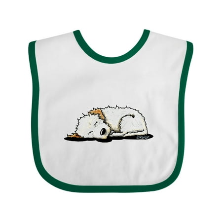 Inktastic Dog Tired Doodle Pup Gift Baby Boy or Baby Girl Bib