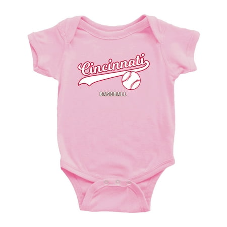 Cute Cincinnati Baby Bodysuits Baseball Fan Baby Jersey Clothes for Boys Girls (Pink 0-3 Months)
Cute Cincinnati Baby Bodysuits Baseball Fan Baby Jersey Clothes for Boys Girls (Pink 0-3 Months)