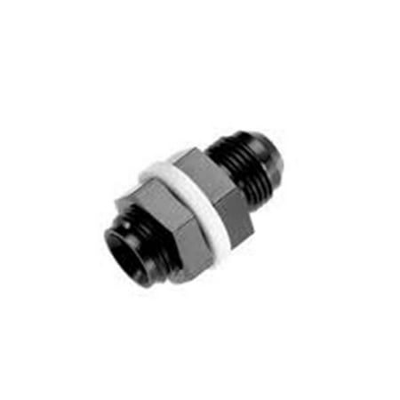 12 Male AN & JIC with 2 Tefflon Washers & Inside Flow Chamfer - Black
