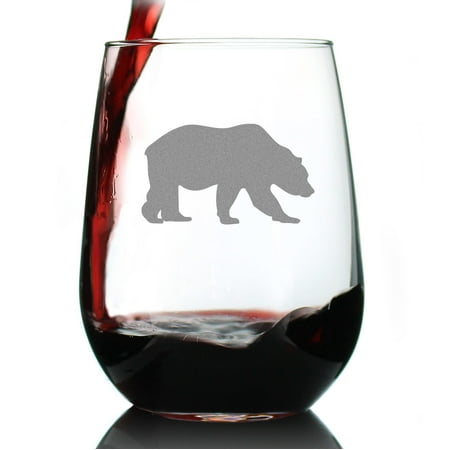 Bear Stemless Wine Glass - Cabin Themed Gifts or Rustic Decor for Women and Men - Engraved Silhouette - Large
Bear Stemless Wine Glass - Cabin Themed Gifts or Rustic Decor for Women and Men - Engraved Silhouette - Large