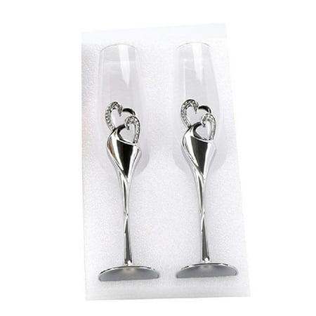 2Pcs Wedding Champagne Glass Set Toasting Flute Glasses with for Rhinestone Crystal Rimmed Hearts Decoration Drink Goblet Cup for Party Gifts
2Pcs Wedding Champagne Glass Set Toasting Flute Glasses with for Rhinestone Crystal Rimmed Hearts Decoration Drink Goblet Cup for Party Gifts