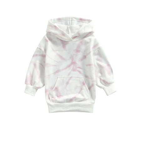 Calsunbaby Girl Tie-dye Hooded Sweatshirt Loose Long Sleeve Pullover with Pocket Outerwear Light Pink 18-24 Months
Calsunbaby Girl Tie-dye Hooded Sweatshirt Loose Long Sleeve Pullover with Pocket Outerwear Light Pink 18-24 Months