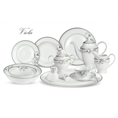 Stylish and Elegant 57 Pieces Bone China Dinnerware Set Service for Hosting Parties and Events for 8 People - Viola 57 Piece
Stylish and Elegant 57 Pieces Bone China Dinnerware Set Service for Hosting Parties and Events for 8 People - Viola 57 Piece