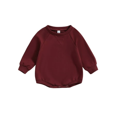 KelaJuan Baby Girls Boys Sweatshirts Rompers Solid Color Crew Neck Long Sleeve Toddler Jumpsuits Fall Clothes Infant Bodysuits
KelaJuan Baby Girls Boys Sweatshirts Rompers Solid Color Crew Neck Long Sleeve Toddler Jumpsuits Fall Clothes Infant Bodysuits