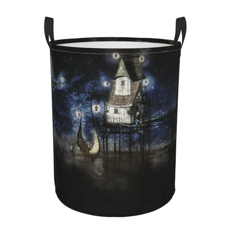 Round Laundry Basket Fairy Tale World Night Airship Foldable With Handle Waterproof Medium Size
Round Laundry Basket Fairy Tale World Night Airship Foldable With Handle Waterproof Medium Size