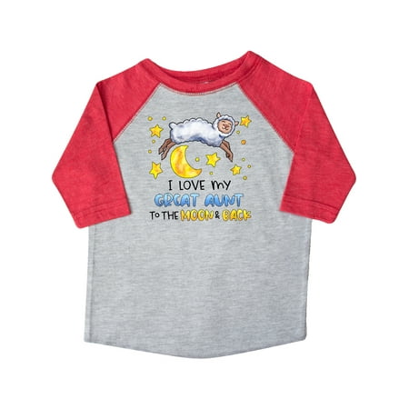 Inktastic I Love my Great Aunt to the Moon and Back Cute Sheep Gift Toddler Boy or Toddler Girl T-Shirt
Inktastic I Love my Great Aunt to the Moon and Back Cute Sheep Gift Toddler Boy or Toddler Girl T-Shirt