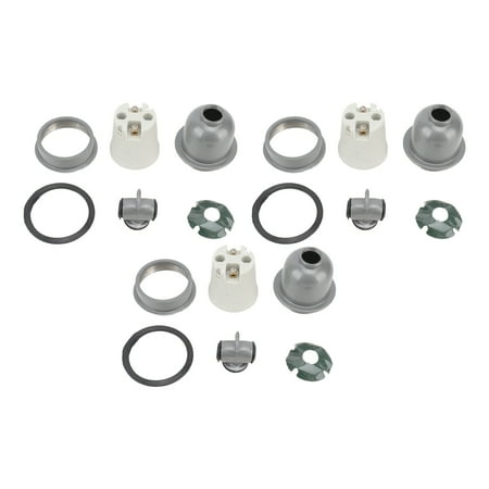 Heat Light Socket Easy To Install Lamp Holder Set 3PCS Small Tee With Waterproof For E27 Light Bulbs
Heat Light Socket Easy To Install Lamp Holder Set 3PCS Small Tee With Waterproof For E27 Light Bulbs