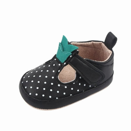 XINSHIDE Toddler Shoes Soft Sole Toddler Shoes Polka Dots Non-Slip Princess Shoes Shoes