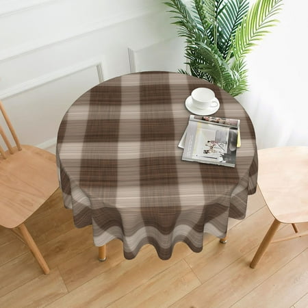 YFYANG 60 inch Round Table Cloth Reusable Polyester Brown Abstract Plaid Stripe Table Cover for Indoor Outdoor Kitchen Restaurant Table Decoration Tablecloths
YFYANG 60 inch Round Table Cloth Reusable Polyester Brown Abstract Plaid Stripe Table Cover for Indoor Outdoor Kitchen Restaurant Table Decoration Tablecloths