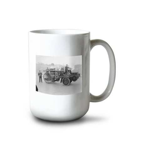 15 fl oz Ceramic Mug First motorized fire engine photo Dishwasher & Microwave Safe
15 fl oz Ceramic Mug First motorized fire engine photo Dishwasher & Microwave Safe