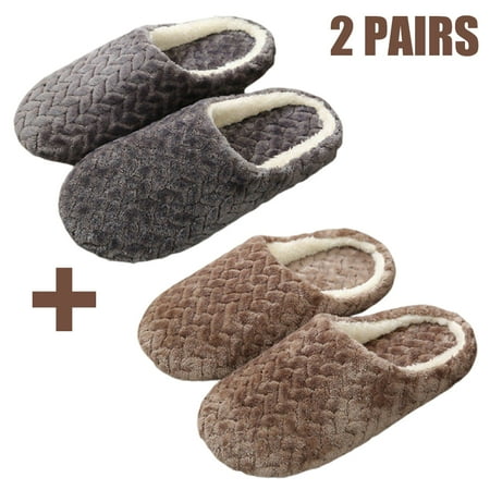 2 Pairs Autumn Winter Women Home Slipper Non-slip Soft Winter Warm House Slippers Bedroom Floor Shoes Indoor Outdoor Solid Color House Slipper(Gray+Coffee)
2 Pairs Autumn Winter Women Home Slipper Non-slip Soft Winter Warm House Slippers Bedroom Floor Shoes Indoor Outdoor Solid Color House Slipper(Gray+Coffee)