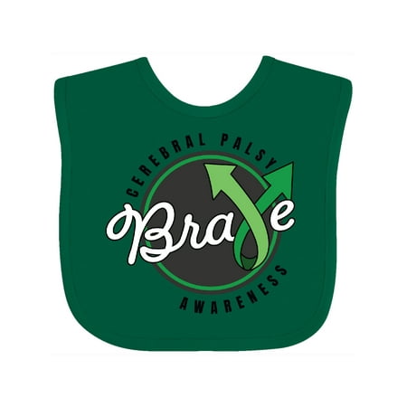 Inktastic Cerebral Palsy Awareness Brave Gift Baby Boy or Baby Girl Bib