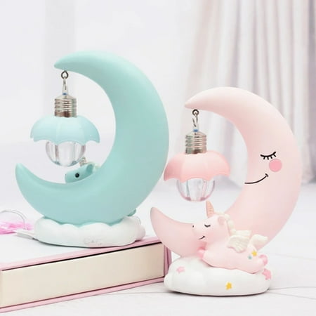 SHZHGF Romantic LED Moon Unicorn Night Light Resin Lamp - Adorable Baby Bedroom Decor for Children - Cute Toy Gift for Girls and Kids
SHZHGF Romantic LED Moon Unicorn Night Light Resin Lamp - Adorable Baby Bedroom Decor for Children - Cute Toy Gift for Girls and Kids