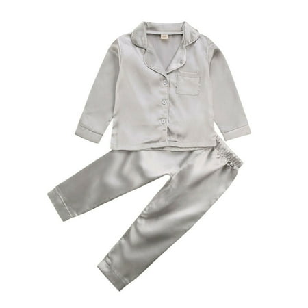 2 Piece Toddler Pajamas Girls Boys Satin Silk Pajamas Set Kids Pjs Sleepwear Loungewear Outfit Sets
2 Piece Toddler Pajamas Girls Boys Satin Silk Pajamas Set Kids Pjs Sleepwear Loungewear Outfit Sets
