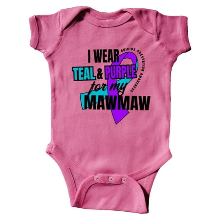 Inktastic Suicide Prevention I Wear Teal and Purple for My Mawmaw Gift Baby Boy or Baby Girl Bodysuit
Inktastic Suicide Prevention I Wear Teal and Purple for My Mawmaw Gift Baby Boy or Baby Girl Bodysuit