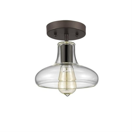 8 in. Shade Lighting Ironclad Industrial-Style 1 Light Rubbed Bronze Semi-Flush Ceiling Fixture - Oil Rubbed Bronze
8 in. Shade Lighting Ironclad Industrial-Style 1 Light Rubbed Bronze Semi-Flush Ceiling Fixture - Oil Rubbed Bronze