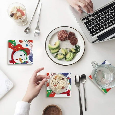 ZHANZZK Snowman Christmas Set of 6 Coaster for Drinks Absorbent Ceramic Stone Coasters Cup Mat with Cork Base for Home Kitchen Room Coffee Table Bar Decor
ZHANZZK Snowman Christmas Set of 6 Coaster for Drinks Absorbent Ceramic Stone Coasters Cup Mat with Cork Base for Home Kitchen Room Coffee Table Bar Decor
