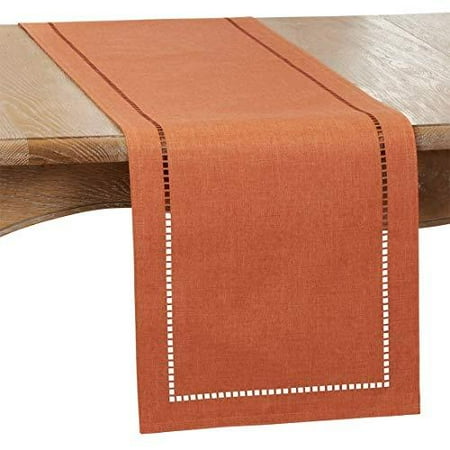 Fennco Styles Solid Color Laser-Cut Hemstitch Design Table Runner - Modern Table Cover for Home Décor Everyday Use Wedding Banquet Holiday and Special Occasion
Fennco Styles Solid Color Laser-Cut Hemstitch Design Table Runner - Modern Table Cover for Home Décor Everyday Use Wedding Banquet Holiday and Special Occasion