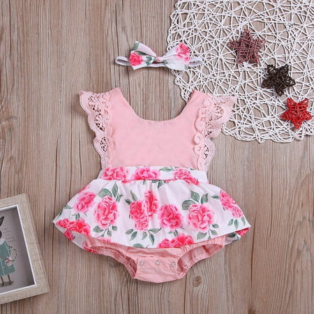 Baby girl dress Infant Baby Girls Sleeveless Floral Lace Backless Romper Bodysuit Dress+Headband Fragarn
Baby girl dress Infant Baby Girls Sleeveless Floral Lace Backless Romper Bodysuit Dress+Headband Fragarn