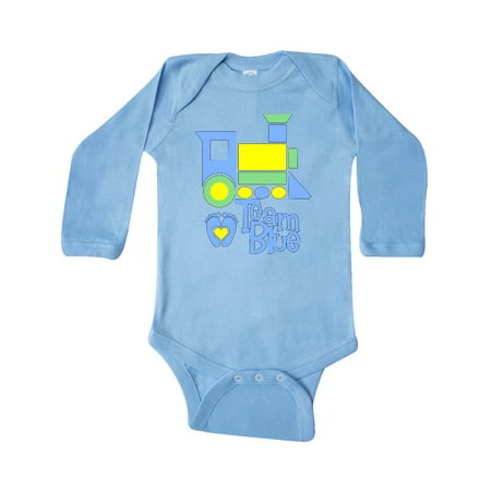 Inktastic Team Blue Block Train and Blue Footprints Gift Baby Boy or Baby Girl Long Sleeve Bodysuit
Inktastic Team Blue Block Train and Blue Footprints Gift Baby Boy or Baby Girl Long Sleeve Bodysuit