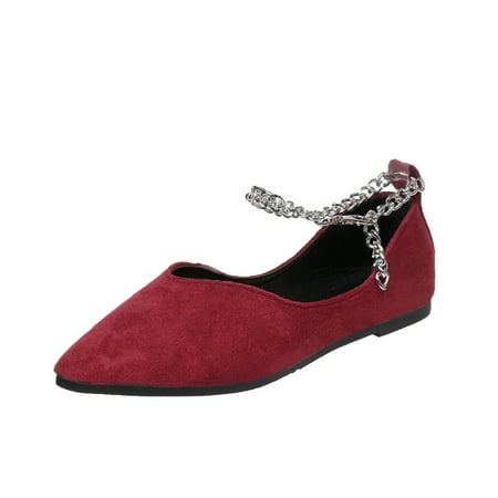 Cathalem Ladies Fashion Leopard Print Suede Pointed Buckle Shallow Flat Casual Shoes Red 40
Cathalem Ladies Fashion Leopard Print Suede Pointed Buckle Shallow Flat Casual Shoes Red 40