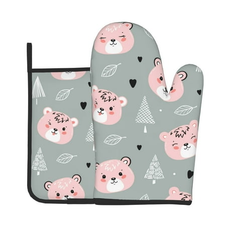 Oven Mitts And Pot Holders 2 Pcs Set High Heat Resistant Degree Extra Thicken Long Kitchen Oven Glove For Kitchen Baking Grilling Non-Slip Cooking Mitts Cute Brown Bears And Forests
Oven Mitts And Pot Holders 2 Pcs Set High Heat Resistant Degree Extra Thicken Long Kitchen Oven Glove For Kitchen Baking Grilling Non-Slip Cooking Mitts Cute Brown Bears And Forests