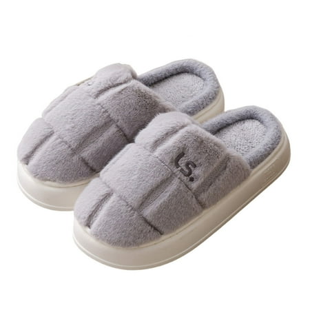 Leisure Winter Warm Slippers Wearable and Breathable Slippers Suitable for Bedroom Living Room Gray 40-41
Leisure Winter Warm Slippers Wearable and Breathable Slippers Suitable for Bedroom Living Room Gray 40-41