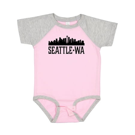 Inktastic Seattle Washington City Skyline Gift Baby Boy or Baby Girl Bodysuit