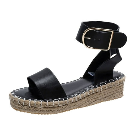 Womens Sandals Fashion Women S Casual Shoes Breathable Thick-Soled Wedges Leisure Sandals Women S Sandals Pu Black 38
Womens Sandals Fashion Women S Casual Shoes Breathable Thick-Soled Wedges Leisure Sandals Women S Sandals Pu Black 38