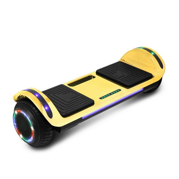 CHO Power Sports 6.5 inch Wheel Hoverboard Electric Smart Self Balancing Scooter Hoover Board with Built in Speaker LED Light - UL2272 Certified