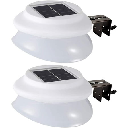 

Solar Gutter LED Lights 2 Pack - Casewin Waterproof Sun Powered Night Security Front Door Lamp/ Indoor Outdoor Deck Patio House Yard Fence Garden Garage Shed Wall Stairs Safety Landscaping Lighting