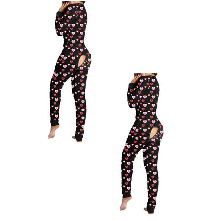 Dtydtpe Women Print Long Sleeve Button Flap Nightwear Jumpsuit Bodysuit Playsuit Romper Silk Sleepwear *2PCS
Dtydtpe Women Print Long Sleeve Button Flap Nightwear Jumpsuit Bodysuit Playsuit Romper Silk Sleepwear *2PCS