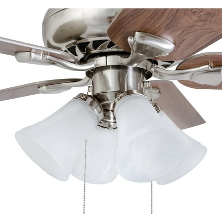 Prominence Home 50591-35 Lanie Traditional 52-Inch Brushed Nickel Indoor Ceiling Fan Multi-Arm Lighting with Chilled Gray / Chocolate Maple s
Prominence Home 50591-35 Lanie Traditional 52-Inch Brushed Nickel Indoor Ceiling Fan Multi-Arm Lighting with Chilled Gray / Chocolate Maple s