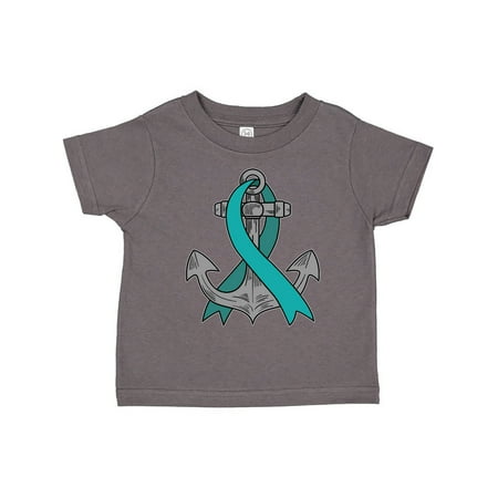 Inktastic Anchor with Teal Ribbon for Ovarian Cancer Awareness Gift Toddler Boy or Toddler Girl T-Shirt 
Inktastic Anchor with Teal Ribbon for Ovarian Cancer Awareness Gift Toddler Boy or Toddler Girl T-Shirt