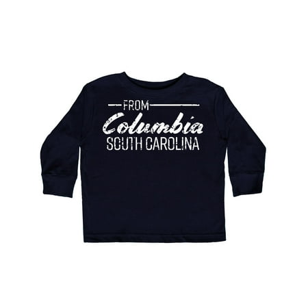 Inktastic From Columbia South Carolina in White Distressed Text Gift Toddler Boy or Toddler Girl Long Sleeve T-Shirt
Inktastic From Columbia South Carolina in White Distressed Text Gift Toddler Boy or Toddler Girl Long Sleeve T-Shirt
