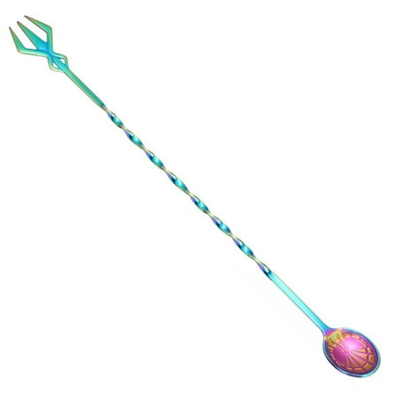 JWF Mall 2Pcs Bar Spoon Anti-slip Spiral Pattern Stainless Steel Fruit Fork Cocktail Stirrer Party Favor
JWF Mall 2Pcs Bar Spoon Anti-slip Spiral Pattern Stainless Steel Fruit Fork Cocktail Stirrer Party Favor