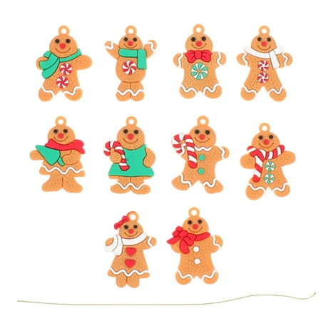 10pcs Lovely Christmas Gingerbread Man Pendants Christmas Hanging Decorations
10pcs Lovely Christmas Gingerbread Man Pendants Christmas Hanging Decorations
